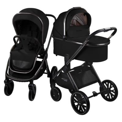 Коляска 2 в 1 Amarobaby Motus Premium Ecco чёрный 01